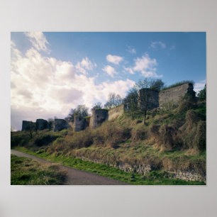 Poster Vue des fortifications, 1226-42