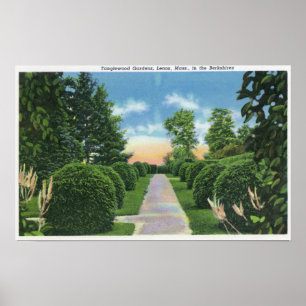Poster Vue des jardins de Tanglewood # 2