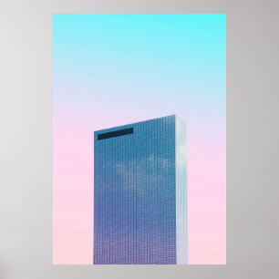 POSTER VUE DES MOTS SUR L'IMMEUBLE