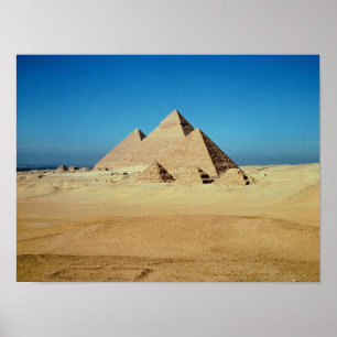 Poster Vue des pyramides