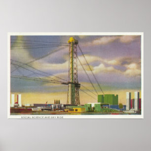 Poster Vue des sciences sociales et du Sky Ride