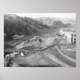 Poster Vue des sources thermales, SD Photographie