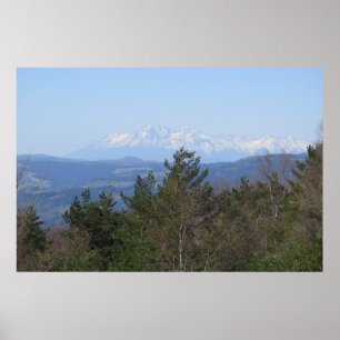 Poster Vue des Tatras de Beskid Sadecki