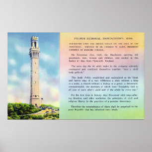Poster Vue d'information commémorative et brève de