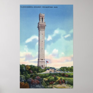 Poster Vue diurne du Mémorial du pèlerin