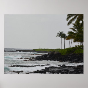 Poster Vue d'océan chez Poipu