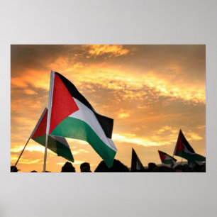 Poster Vue Drapeau Palestine