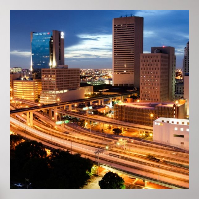 Poster Vue du centre ville (Devant)