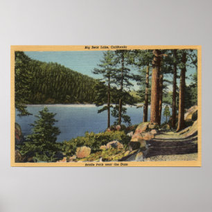 Poster Vue du chemin de Bridle près du barrage