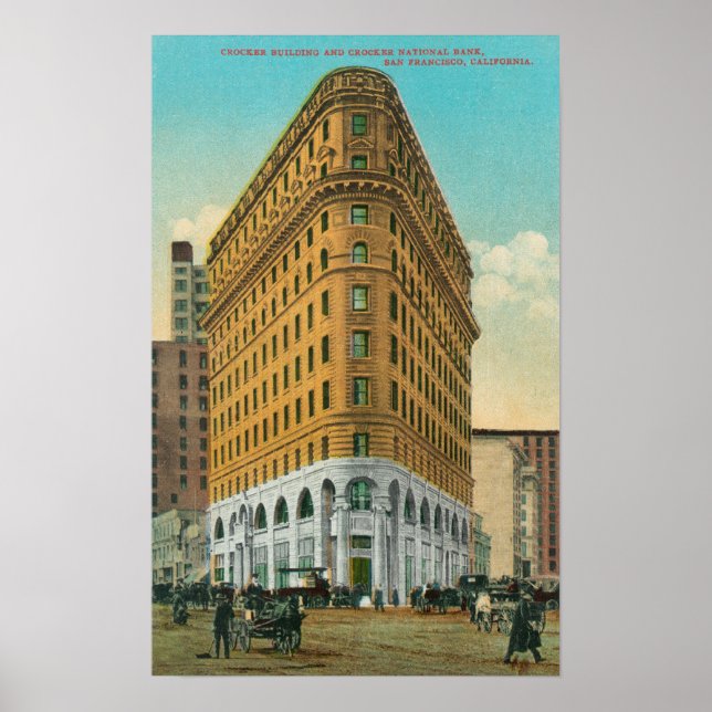 Poster Vue du Crocker Bldg et du Crocker Nat'l (Devant)