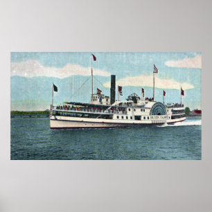 Poster Vue du ferry d'Île de Block