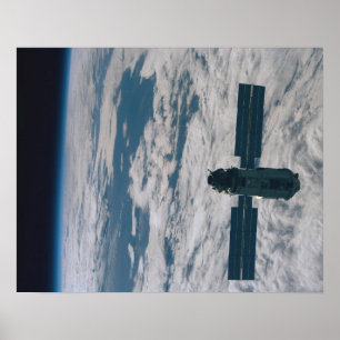 Poster Vue du module russe Zarya (ISS) d'Endeavor