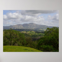 Vue du mont Diablo depuis les collines d'Alamo Ca.