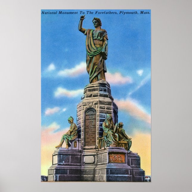 Poster Vue du monument de Nat'l aux ancêtres américains (Devant)
