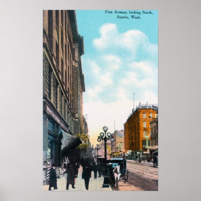 Poster Vue du Nord depuis la première avenue (Devant)