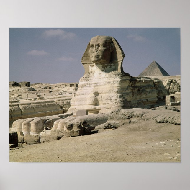 Poster Vue du nord-est du Sphinx (Devant)