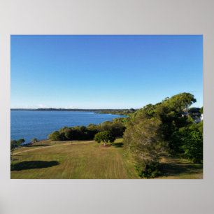 Poster Vue du parc côtier Wellington Point Queensland