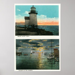 Poster Vue du phare de Brant Point