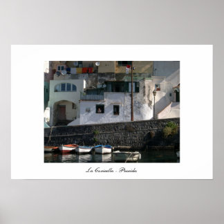 Poster Vue du port de Coricella à Procida