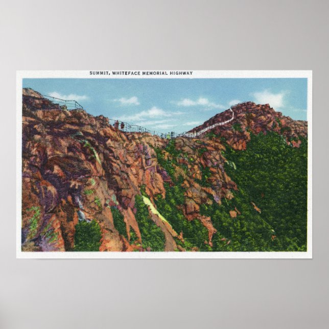 Poster Vue du sommet du mont Whiteface (Devant)