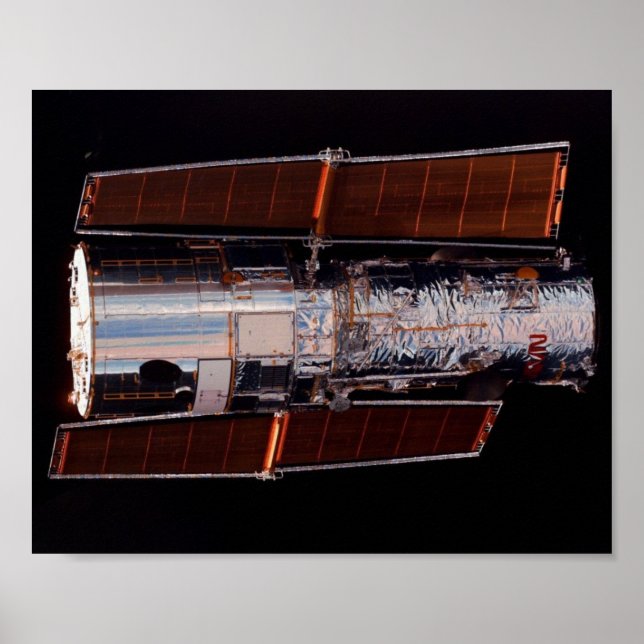 Poster Vue du télescope Hubble de Shuttle Discovery (Devant)
