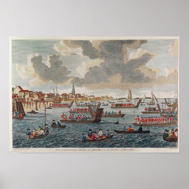 Poster Vue du terrain avec troupes (Devant)