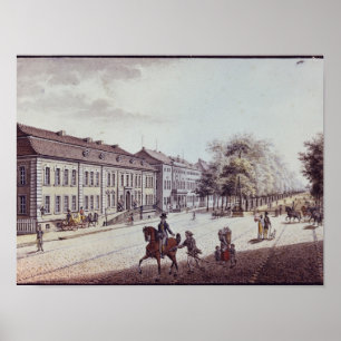 Poster Vue du théatre de l'opéra, Berlin