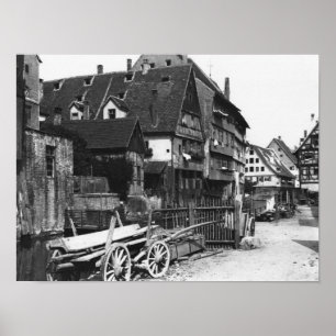 Poster Vue du vieux quart, Ulm, c.1910