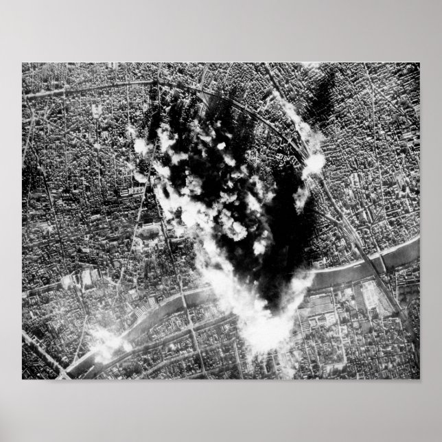 Poster Vue D'Un B-17 Sur Une Bombarde - Paris 2ÈME GUERRE (Devant)