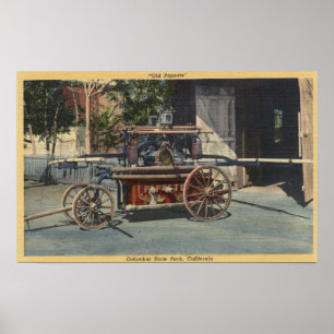 Poster Vue d'un moteur de "vieux Papeete"