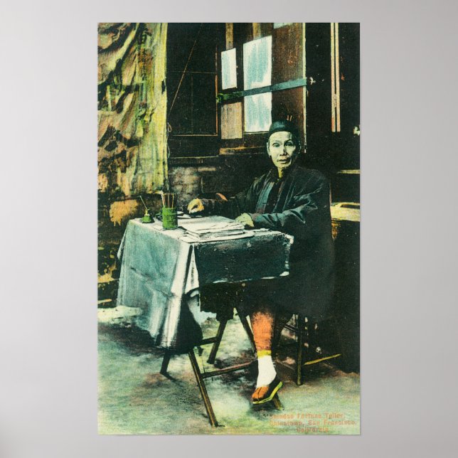 Poster Vue d'un vendeur chinois de Fortune (Devant)