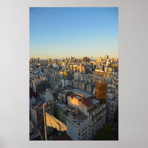 Poster Vue élevée au-dessus de voisinage de Balvanera