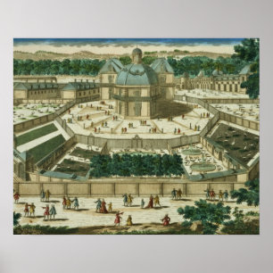 Poster Vue et perspective du Salon de la Menagerie