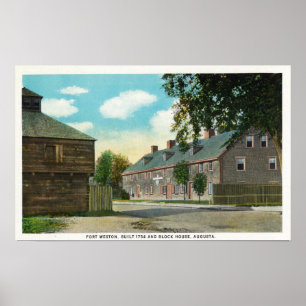 Poster Vue extérieure de fort Weston et de Chambre de