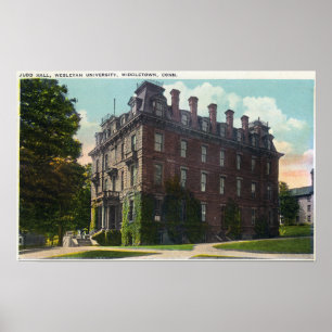 Poster Vue extérieure de Judd Hall, Wesleyan University