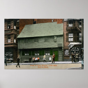 Poster Vue extérieure de la Chambre de Paul Revere # 4