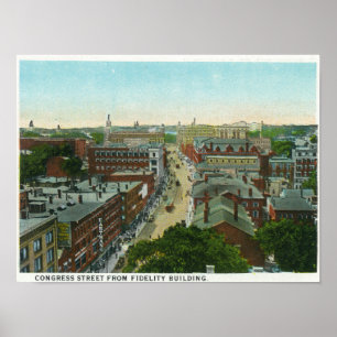 Poster Vue extérieure de la maison de Longfellow