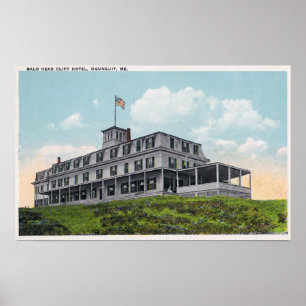 Poster Vue extérieure de l'hôtel de falaise de tête