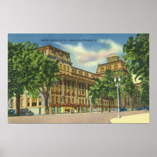 Poster Vue extérieure de l'hôtel grand des syndicats