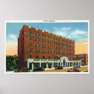 Poster Vue extérieure de l'hôtel Saranac