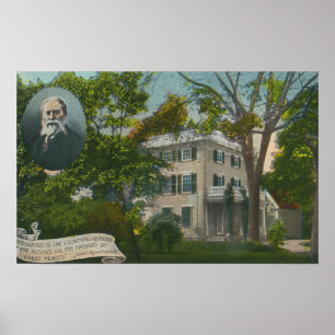 Poster Vue extérieure de maison de James Russell Lowell