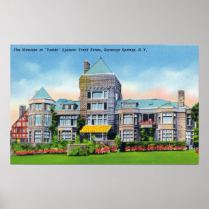 Poster Vue extérieure de manoir de S. Track Estate à