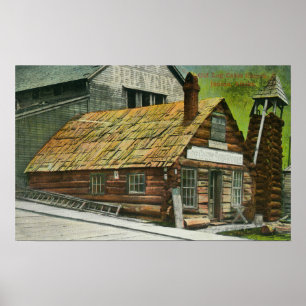 Poster Vue extérieure des travaux de soude de cabine de