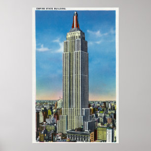 Poster Vue extérieure du bâtiment d'état d'empire