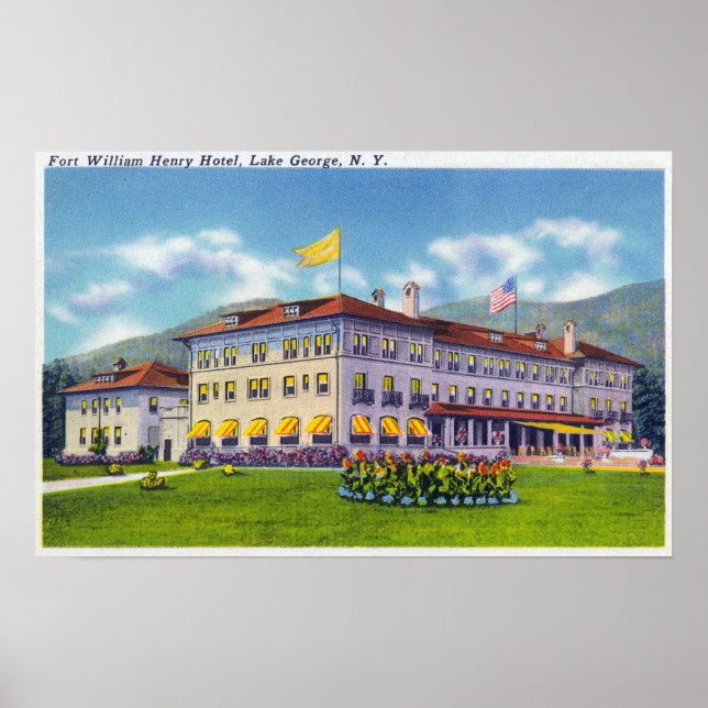 Poster Vue extérieure du Fort William Henry Hotel (Devant)