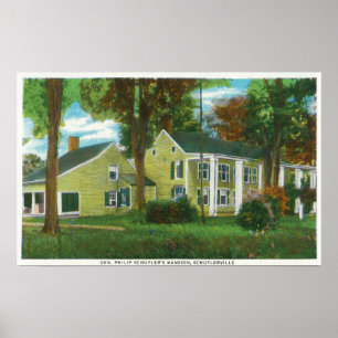 Poster Vue extérieure du manoir du général Philip Schuyle