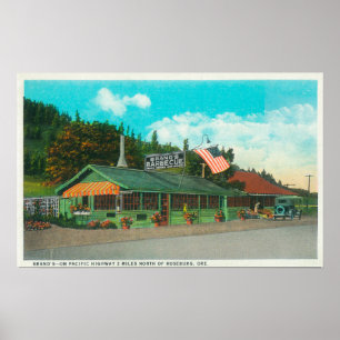 Poster Vue extérieure du restaurant Brand's BBQ