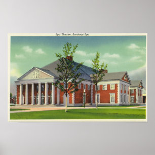 Poster Vue extérieure du théâtre Spa de Saratoga