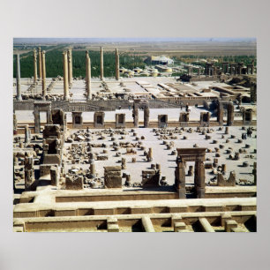 Poster Vue générale du palais, période d'Achaemenian