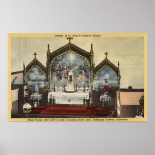 Poster Vue intérieure de l'église de St Anne